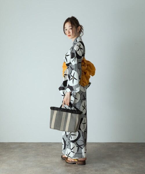 SENSE OF PLACE by URBAN RESEARCH（センスオブプレイスバイアーバンリサーチ）の「浴衣3点セットワンピ(変織紅梅)（その他・レディース・葡萄/朝顔A/朝顔B/向日葵・one/One）」の13枚目の写真