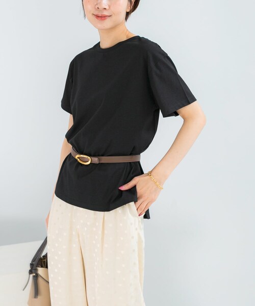URBAN RESEARCH ROSSO（アーバンリサーチロッソ）の「UVカットアイスコットンカットソー（Tシャツ/カットソー・レディース・OFF/BLACK/MINT GREEN・Free）」の16枚目の写真