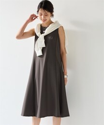 nissen | 爽快ノースリーブフレアワンピース（吸汗速乾・イージーケア・UVカット・ストレッチ）＜大きいサイズ有＞(ワンピース)