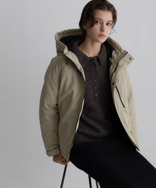 URBAN RESEARCH Sonny Label（アーバンリサーチサニーレーベル）の「フーディーダウンジャケット（その他アウター・レディース・アイボリー/ブラック/グレージュ/オリーブ・Free）」の4枚目の写真