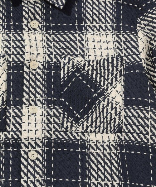 ADAM ET ROPE'（アダムエロペ）の「【WAX LONDON/ワックスロンドン】WHITING OVERSHIRT | MARINE BEATNIK V3（シャツ/ブラウス・メンズ・ネイビー・L/XL）」の9枚目の写真