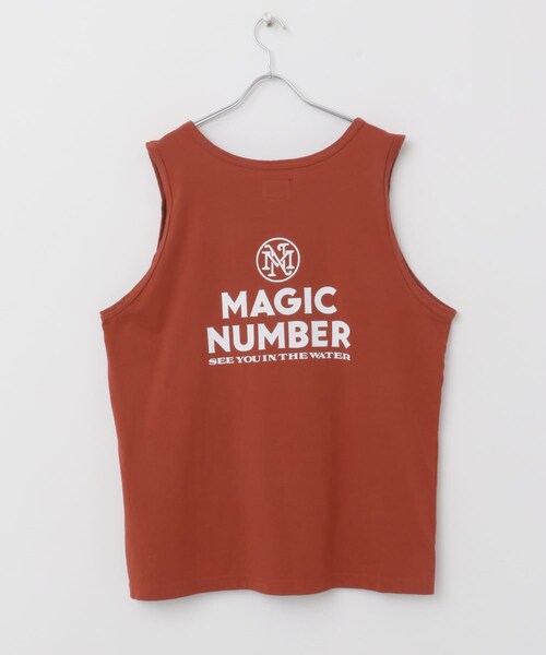 URBAN RESEARCH Sonny Label（アーバンリサーチサニーレーベル）の「MAGIC NUMBER　STOCK LOGO US COTTON TANK（タンクトップ・メンズ・OFF/BURGUNDY・M/L）」の9枚目の写真