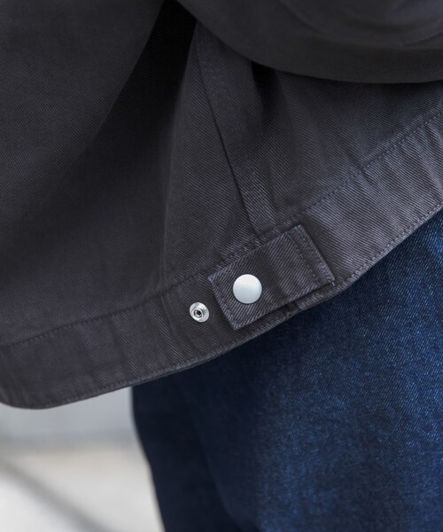 URBAN RESEARCH DOORS（アーバンリサーチドアーズ）の「FORK&SPOON　ガーメントダイツイルジップブルゾン（ブルゾン・レディース・IVORY/CHARCOAL・1）」の19枚目の写真