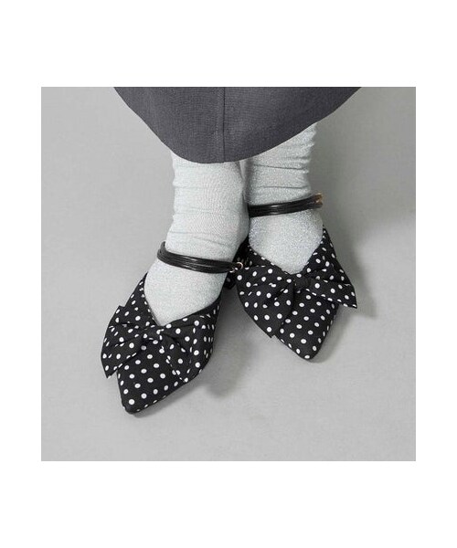 noyau（ノヤウ）の「ノヤウ noyau 2WAYリボンストラップミュールパンプス （パンプス・レディース・BL/WHC/BLK/SVC/GDC・S/22.5cm/M/23.5cm/L/24.5cm/LL/25cm）」の2枚目の写真