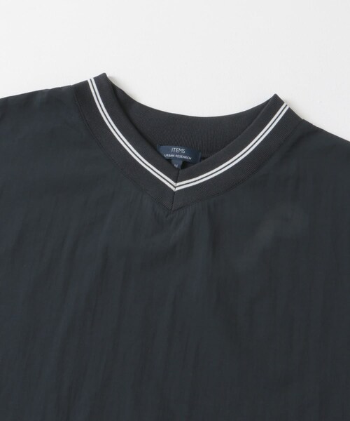 ITEMS URBANRESEARCH（アイテムズ アーバンリサーチ）の「『セットアップ対応』ナイロン ラインリブ ドロストプルオーバー（その他トップス・メンズ・BLK/CHA/NVY・M/L）」の17枚目の写真
