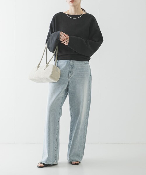 URBAN RESEARCH(アーバンリサーチ)の「カットオフショートスウェット(スウェット・レディース・TOP GRAY/BLACK・Free)」の10枚目の写真