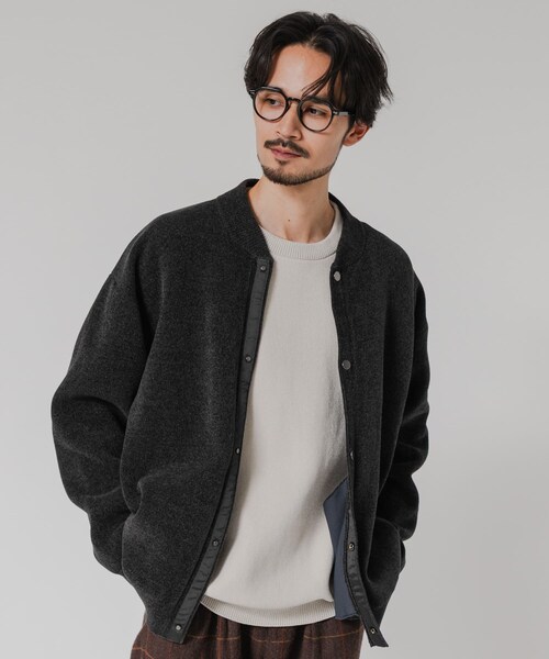 URBAN RESEARCH(アーバンリサーチ)の「モールニットカーディガン(カーディガン/ボレロ・メンズ・NAVY/CHARCOAL/KHAKI/BLACK・M/L)」の5枚目の写真