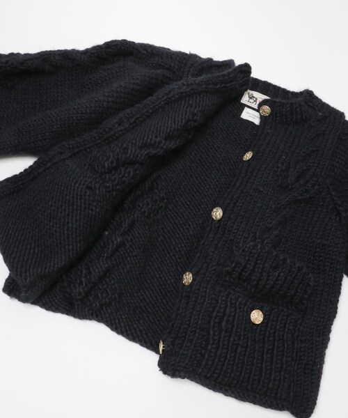 URBAN RESEARCH DOORS（アーバンリサーチドアーズ）の「『別注』KHWOPA×DOORS　ニットカーディガン（カーディガン/ボレロ・レディース・GRAY/NAVY・one）」の13枚目の写真