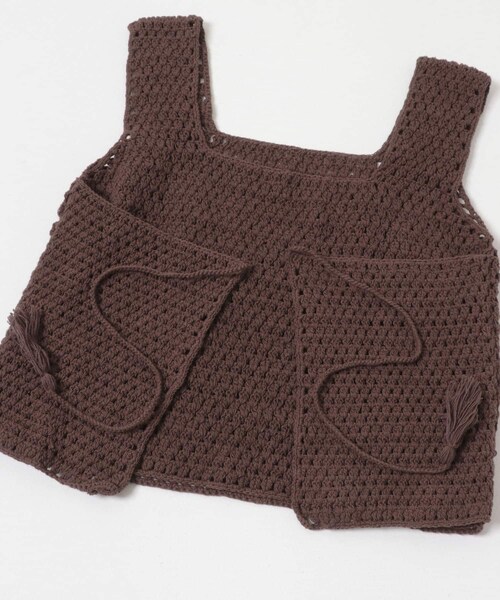 URBAN RESEARCH DOORS（アーバンリサーチドアーズ）の「『別注』AFLOAH×DOORS　KNIT TUNK TOP（タンクトップ・レディース・BLACK/BROWN・One）」の16枚目の写真
