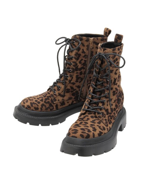 EVRIS（エヴリス）の「レースアップワークブーツ（ブーツ・レディース・ブラック/ミックス・S/M/L）」の6枚目の写真