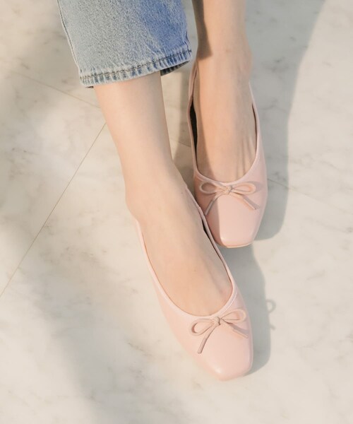 URBAN RESEARCH Sonny Label（アーバンリサーチサニーレーベル）の「コンフォートバレエシューズ（バレエシューズ・レディース・ホワイト/ピンク/ブラック・S/M/L）」の3枚目の写真