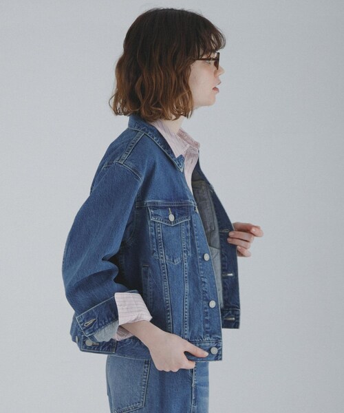 URBAN RESEARCH Sonny Label（アーバンリサーチサニーレーベル）の「オーセンティックデニムショートジャケット（デニムジャケット・レディース・インディゴ/ライトインディゴ・Free）」の16枚目の写真