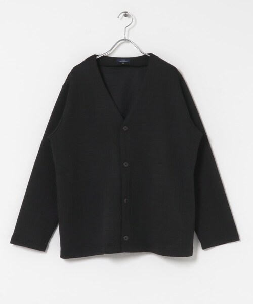 ITEMS URBANRESEARCH（アイテムズ アーバンリサーチ）の「ジオメジャカード カットソーカーディガン（カーディガン/ボレロ・メンズ・GRY/D.BLU/BLK・M/L）」の11枚目の写真