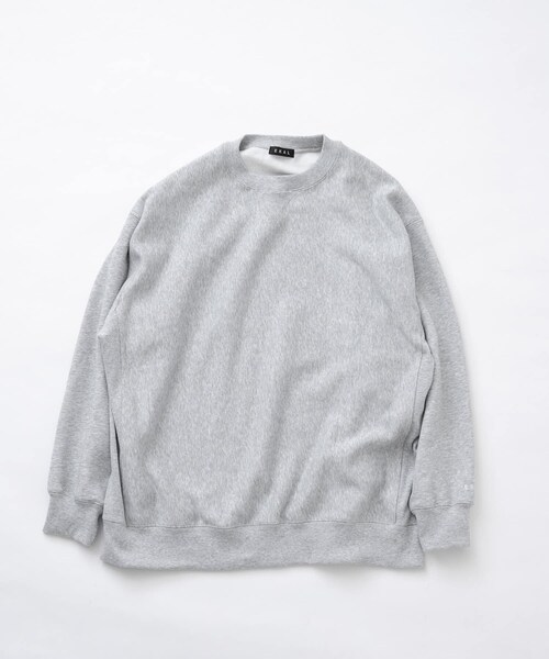EKAL（エカル）の「QUICK DRY クルースウェット（スウェット・メンズ・グレー/ブラック・M/L）」の5枚目の写真