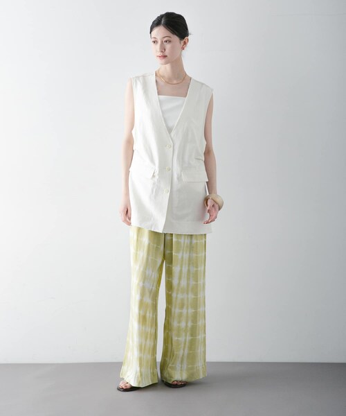 URBAN RESEARCH（アーバンリサーチ）の「『一部別注カラー』LUSANA　CICI PANTS（その他パンツ・レディース・DAUN/P TIE DYE/別注H NAVY・S/M）」の19枚目の写真