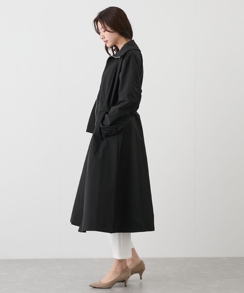 Jayro(ジャイロ)の「ウエスト切替ジップアップロングコート(その他アウター・レディース・ブラック/ベージュ/グリーン/ネイビー/サックス・F)」の16枚目の写真