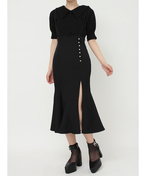 EATME（イートミー）の「マーメイドジャンスカ（ジャンパースカート・レディース・ブラック/ピンク/ネイビー/ブラウン・S/M）」の10枚目の写真