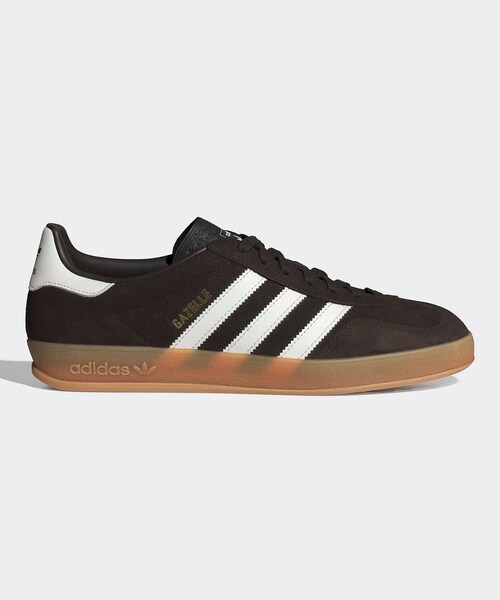 ADAM ET ROPE'（アダムエロペ）の「【adidas（アディダス）】GAZELLE INDOOR（スニーカー・レディース・ダークブラウン・23/24/25）」の2枚目の写真