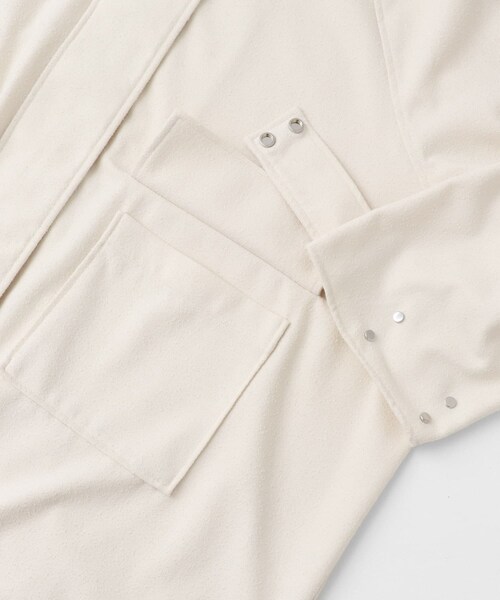 KBF（ケイビーエフ）の「スタンドカラーブークレコート（テーラードジャケット・レディース・IVORY/NAVY・one）」の22枚目の写真