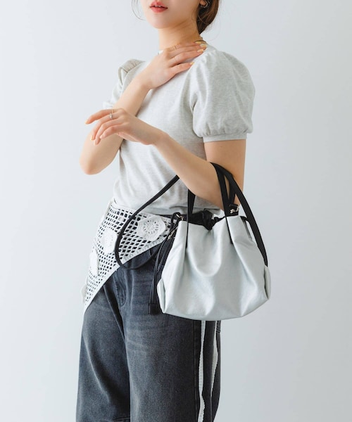 RODE SKO（ロデスコ）の「『XSサイズ』ウォッシャブルプチバッグ（ショルダーバッグ・レディース・BLACK/BEIGE/D.SILVER/BLUE GRAY/SILVER/MINT/OFF/BROWN・one）」の7枚目の写真