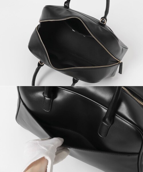 RODE SKO(ロデスコ)の「『別注』AJUGA.×RODE SKO ファーチャーム付きボストンバッグ(ボストンバッグ・レディース・BLACK/D.BROWN・-)」の9枚目の写真