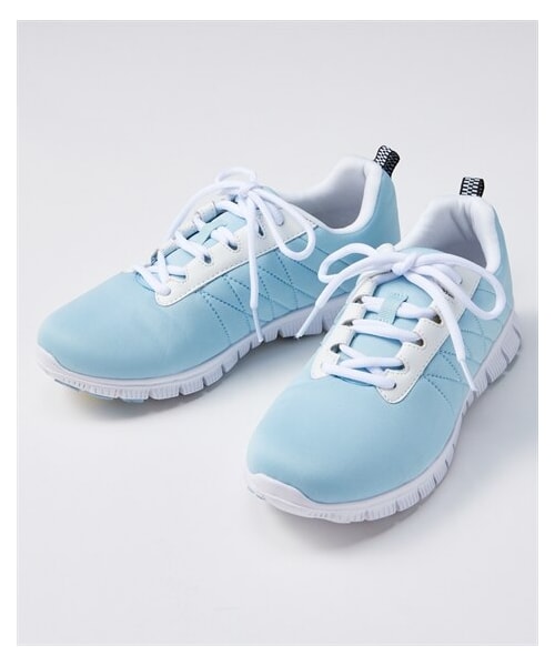 nissen（ニッセン）の「超軽量スポーティースニーカー（ワイズ３Ｅ）（スニーカー・メンズ・ネイビー×イエロー/グレー杢×ピンク/グレー杢×ホワイト/黒×ミントグリーン/黒×黒/白×白(白底)/サックス×ホワイト/黒(マットスムース)×白底/ホワイト(マットスムース)/ダスティピンク(マットスムース)/グレー(マットスムース)/黒×黒(黒底)/杢グレー×パープル(白底)/黒(マットスムース)・S=22.0~22.5cm/M=23.0~23.5cm/L=24.0~24.5cm/LL=25.0~25.5cm）」の13枚目の写真