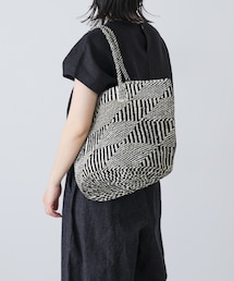 かぐれ | アフリカンスクエア　アクリルサイザルバッグ12×11(かごバッグ)