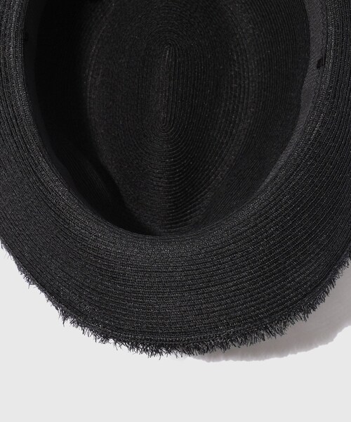 ADAM ET ROPE'(アダムエロペ)の「【KIJIMA TAKAYUKI/キジマ タカユキ】ABACA CENTER CREASE HAT(ハット・メンズ・ブラック/ベージュ・59)」の9枚目の写真