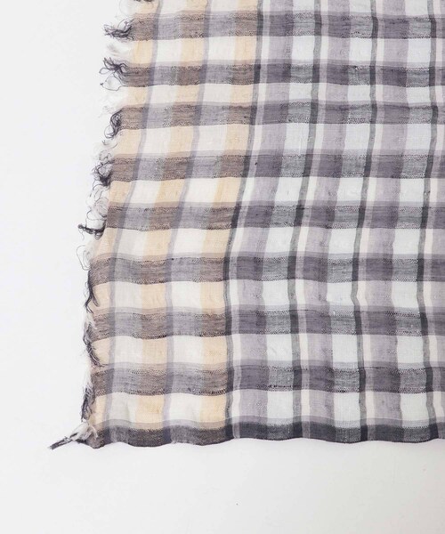 かぐれ（カグレ）の「Khadi&co　LINEN COTTON STOLE（ストール/ショール・レディース・GRYCK/PKCK・Free）」の5枚目の写真