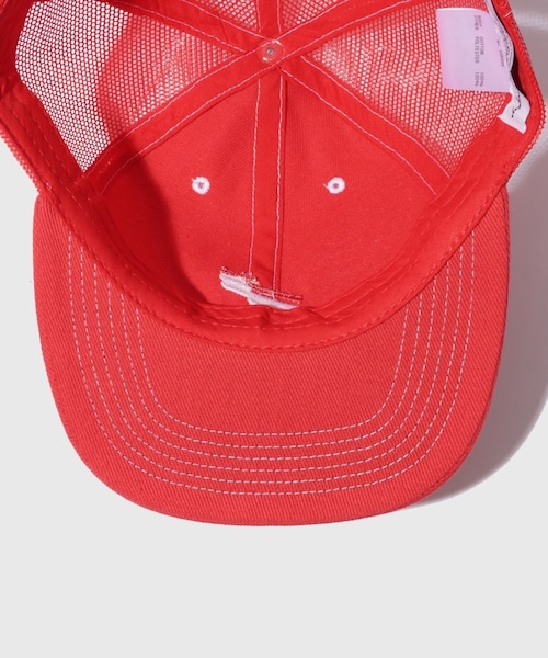 ADAM ET ROPE'（アダムエロペ）の「【elephant TRIBAL fabrics/エレファントトライバルファブリクス】SPORTS LOGO CAP（キャップ・メンズ・ブラック/レッド・F）」の9枚目の写真