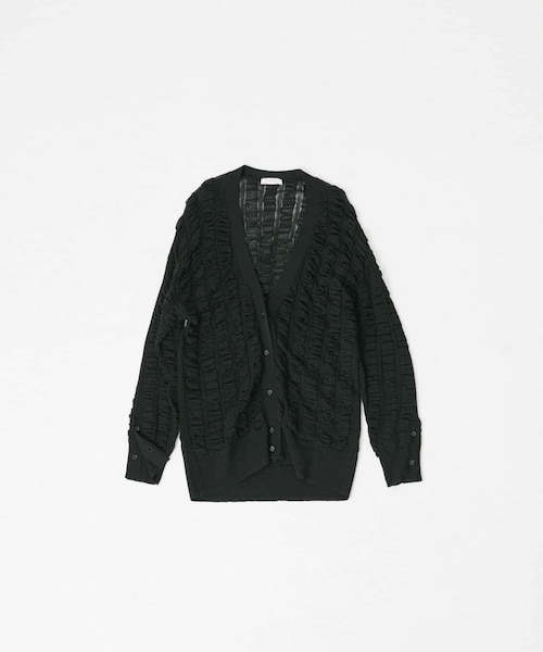 LAATO（ラート）の「fukure cardigan（カーディガン/ボレロ・レディース・クリーム/インク・FREE）」の2枚目の写真