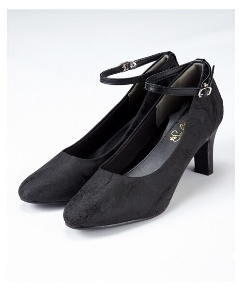 nissen（ニッセン）の「２WAYストラップラウンドトゥパンプス（パンプス・メンズ・黒(キラキラ×レース)/黒(ジャガード生地)/ベージュ(ジャガード生地)・22.5cm/23.0cm/23.5cm/24.0cm/24.5cm）」の11枚目の写真