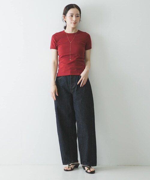 URBAN RESEARCH（アーバンリサーチ）の「FLORE FLORE　CAR T-SHIRTS（Tシャツ/カットソー・レディース・WHITE/BLACK/OFF WHITE/EVERGREEN/STRAW/MULBERRY・S）」の17枚目の写真