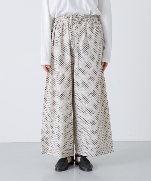 かぐれ（カグレ）の「maison de soil　BLOCK PRINT EASY PANTS（その他パンツ・レディース・LT BEIGE・2）」の11枚目の写真