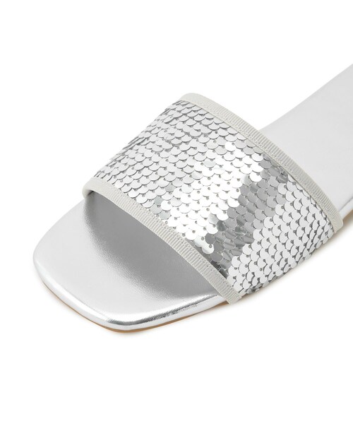 ADAM ET ROPE'（アダムエロペ）の「スパンコールフラット（サンダル・レディース・オフホワイト/シルバー・36.0/37.0/38.0）」の20枚目の写真