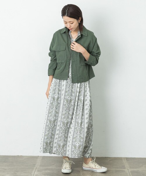 URBAN RESEARCH Sonny Label（アーバンリサーチサニーレーベル）の「ミリタリーショートジャケット（ミリタリージャケット・レディース・KHAKI/BEIGE・FREE）」の14枚目の写真