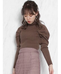 dazzlin | フロントタックタートルミットトップス(ニット/セーター)