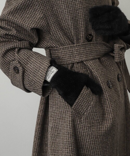 SENSE OF PLACE by URBAN RESEARCH(センスオブプレイスバイアーバンリサーチ)の「シャギーニットグローブ(ベルト・レディース・BLUE/OFF WHITE/BLACK・one)」の10枚目の写真