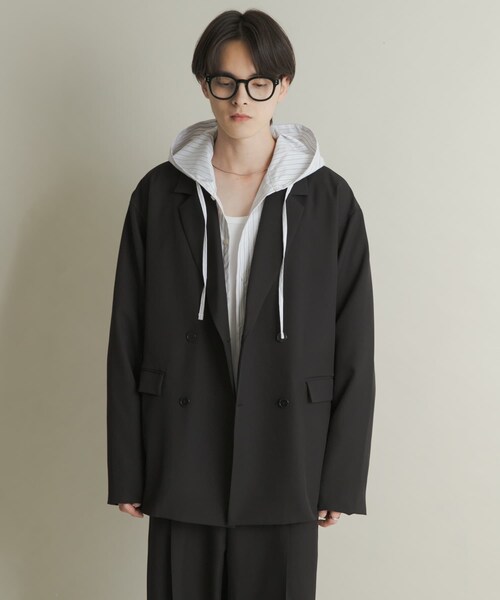 SENSE OF PLACE by URBAN RESEARCH（センスオブプレイスバイアーバンリサーチ）の「ダブルルーズテーラードジャケット（テーラードジャケット・メンズ・BLACK/BROWN/BRN CHECK・M/L）」の19枚目の写真