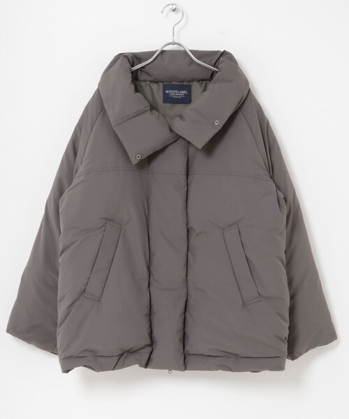 URBAN RESEARCH Sonny Label（アーバンリサーチサニーレーベル）の「撥水ビッグカラーダウンコート（その他アウター・レディース・ブラック/チャコール/ブラウン・Free）」の21枚目の写真