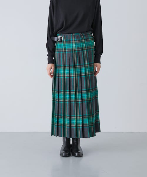 かぐれ（カグレ）の「『別注』O’NEIL OF DUBLIN×かぐれ　PLEATS WRAP SKIRT 85cm（スカート・レディース・MOYNALTY/LOUGH MASK・XS）」の12枚目の写真
