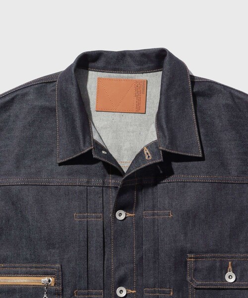 ADAM ET ROPE'(アダムエロペ)の「【DAIRIKU/ダイリク】Rigid 2PKT Denim Jacket(デニムジャケット・メンズ・ネイビー・L/M/S)」の6枚目の写真