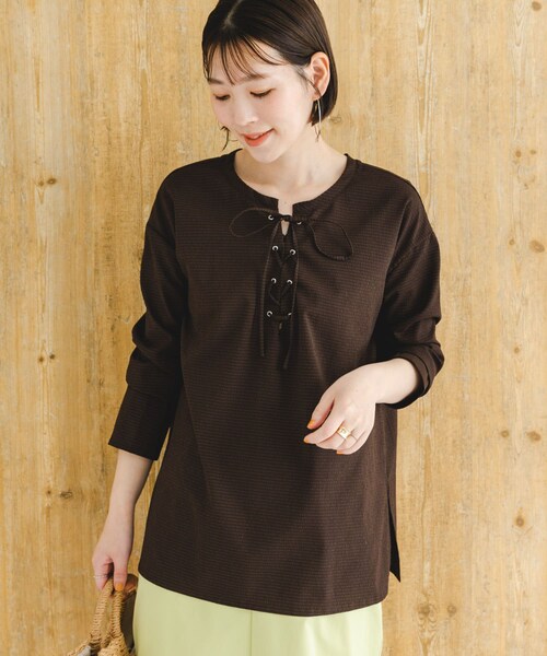 URBAN RESEARCH ROSSO（アーバンリサーチロッソ）の「F by ROSSO　撥水カバーアップ（シャツ/ブラウス・レディース・L/GRAY/BROWN・FREE）」の19枚目の写真