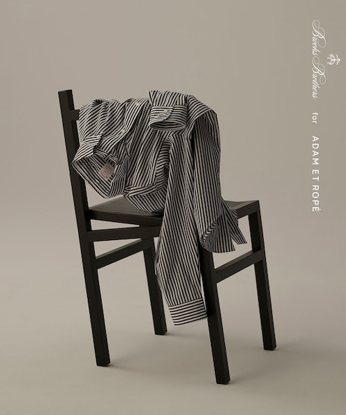ADAM ET ROPE'(アダムエロペ)の「《別注》【Brooks Brothers/ブルックス ブラザーズ】EX NOIR STRIPE BD SHIRTS(シャツ/ブラウス・メンズ・ブラック系・L/M/S)」の8枚目の写真