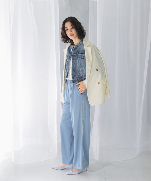 URBAN RESEARCH ROSSO（アーバンリサーチロッソ）の「イージーラインパンツ（その他パンツ・レディース・SAX/L.BEIGE・FREE）」の20枚目の写真