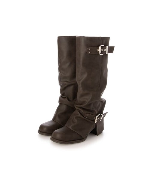 EVOL（イーボル）の「【EVOL/イーボル】 【S-LLサイズ展開・ふかふか】カバーエンジニアロングブーツ IZ5878  （ブーツ・レディース・BL/BR・L/24-24.5cm/LL/25-25.5cm/M/23-23.5cm/S/22-22.5cm）」の6枚目の写真