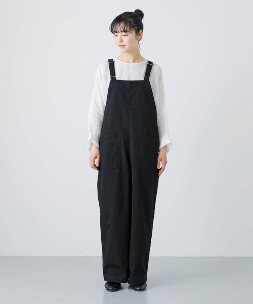 かぐれ（カグレ）の「バッククロスサロペット（サロペット/オーバーオール・レディース・OFF/INDIGO/BLACK・FREE）」の19枚目の写真
