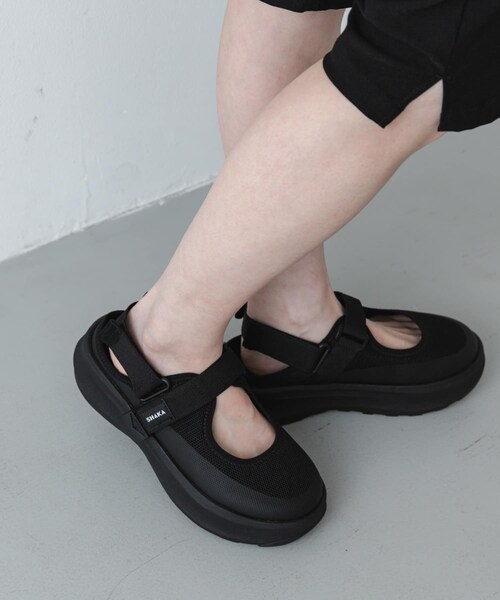 SENSE OF PLACE by URBAN RESEARCH(センスオブプレイスバイアーバンリサーチ)の「SHAKA MARYJANE TRAIL CHUNKY GES(その他シューズ・レディース・LINENTAUPE/BLACK・23/24/25)」の16枚目の写真