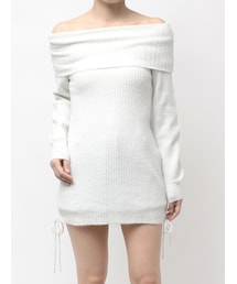 GYDA | 2WAYオフショルラメニットチュニック(チュニック)