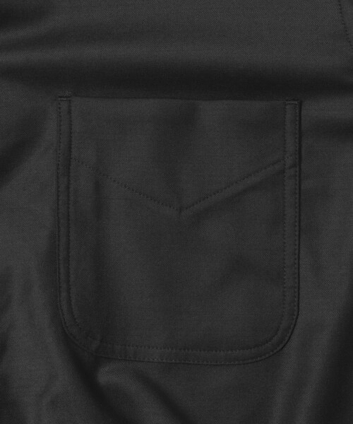 URBAN RESEARCH(アーバンリサーチ)の「THE DAY WOOL SILK CHORE JACKET(カバーオール・メンズ・BLACK/CHARCOAL・1/2)」の5枚目の写真